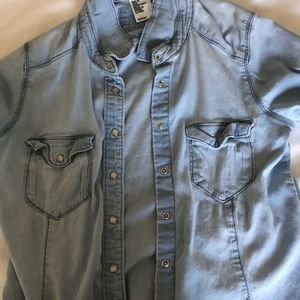 Faux Denim Jacket